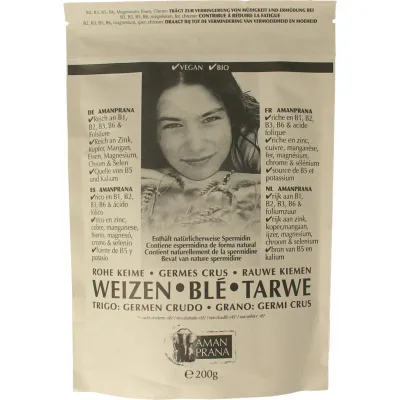 AMANPRANA Prana Poudre de germes de blé crus Bio 200gr