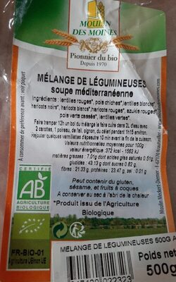 Mélange De Légumineuses Soupe Méditerranéenne