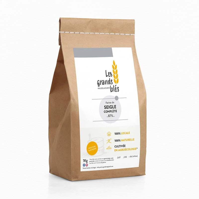 Sac de farine de Seigle 1KG