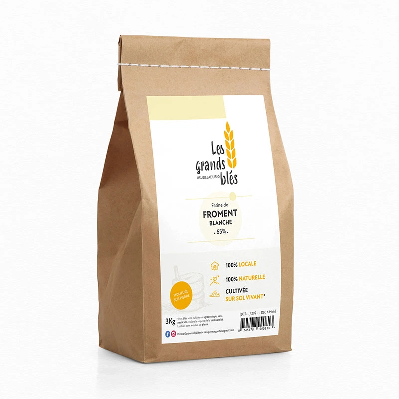 [1205] Sac de farine de froment blanche 5Kg