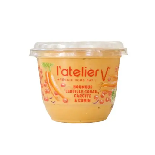 ATEL V Houmous lentille/carott/cumin150g